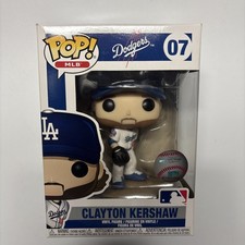 Funko Pop MLB: Clayton Kershaw #07 (White Home Jersey) LA Dodgers FLAWED BOX picture