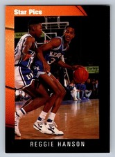 Reggie Hanson Autographed Star Pics Basketball Card #38 1991 Kentucky Wildcats picture