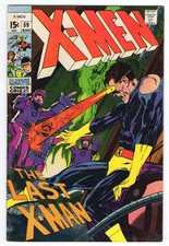 X-Men 59 1969 Marvel Comics VG/F 5.0 Havok Cyclops Angel Sentinels picture