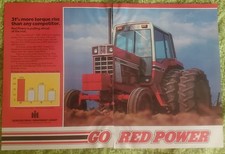 1979 GO RED POWER Tractor Print  Advertisement International Harvester 1086 picture