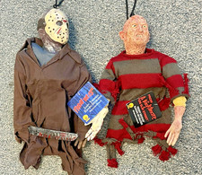 RUBIE'S Freddy Krueger + Jason Vorhees Hanging Decor figures HALLOWEEEN ~ NEW picture