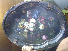 Large Sherwood Studio English Garden Flowers Tray made in England *Warped/Flaws* picture