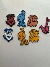 Vintage -Hanna Barbera Rubber Refrigerator Magnets 1980’s Flintstones picture