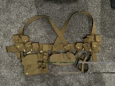BRITISH WW1 PATERN 1908 KHAKI INFANTRY WEBBING SET, REPRODUCTION. picture