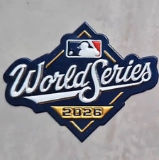 2026 World Series Patch 2x2.5 Inch Official MLB Logo Iron on Sew on TPU picture