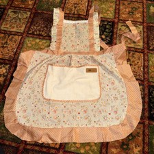 Retro Floral Ruffle Apron Hostess Apron picture