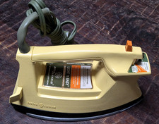 Vintage GE General Electric Self Clean II Steam Iron Harvest Gold EXC COND WORKS picture