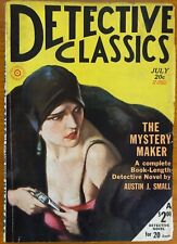 DETECTIVE CLASSICS July 1930  VG/F   Pulp Gun Moll cover Nice page quality picture