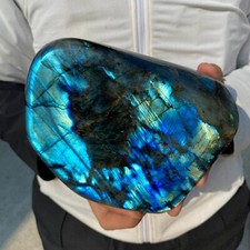 5.1lb Natural Labradorite Gorgeous Feldspar Crystal freeform Specimen Healing picture