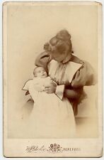 Young Woman and Baby , Vintage Children Photo by Bustin , Hereford UK picture