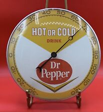 Vintage Dr Pepper Thermometer Hot Or Cold Drink With Inverted Chevon picture