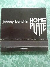 Vintage Matchbook F11 Collectible Ephemera Johnny bench Cincinnati reds Ohio  picture