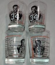 Vintage Set Of 4 Walter Payton's #34 League Records Drinking Glasses EUC picture