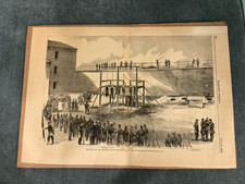 Abraham Lincoln Assassination Conspirators Execution Engraving Harpers Weekly picture