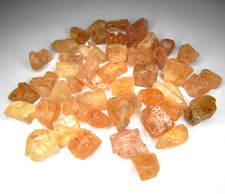 Huge 199ct Lot of 47 Unheated Imperial Topaz Natural Earth Mined Rough Crystals picture