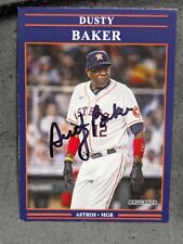 Dusty Baker Autograph Signed Card Houston Astros  picture