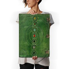 TUZECH Seven Chakra Handmade Leather Journal, Book of Shadows, Green 18