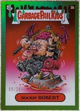 2024 GARBAGE PAIL KIDS DRESS TO GROTESQUE #3b ROCKIN' ROBERT SLIM GREEN FOIL picture