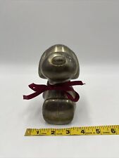 Vintage 1958 1966 6” SNOOPY LEONARD SILVERPLATE Piggy Bank Authentic #019 picture