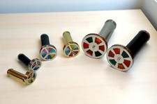 SET OF 6 HANDCRAFTED BRASS KALEIDOSCOPES VINTAGE STYLE COLLECTIBLE GIFTS picture