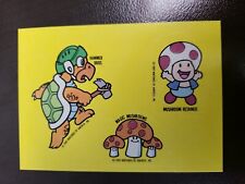 1989 Topps Nintendo Hammer Mushroom Mario Bros  STICKER TOP SECRET TIPS Card #31 picture