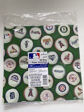  Vintage RETRO Hallmark 2006 MLB BASEBALL LOGOS Gift Wrap Wrapping Paper NEW picture