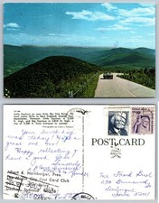 Skyline Drive Virginia Roadway Mountain View Postcard picture
