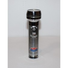 VTG Ray-O-Vac Sportsman silver flashlight chrome ribbed metal Hong Kong WORKS picture