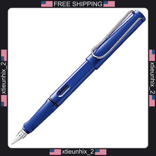 LAMY Safari Fountain Pen Blue Ergonomic Grip Steel Nib for Writing & Calligraphy picture