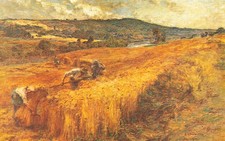 Postcard French Artist Léon-Augustin Lhermitte Painting