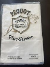 Pequot 2 Vintage Pillow Cases New42x36 picture