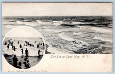 Pre-1907 THE SEA at CAPE MAY NEW JERSEY NJ NATIONAL ARTS VIEWS CO POSTCARD picture