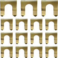 15 PCS Brake Line Clips, U-Shaped Metal Car Brake Hose Bracket Retaining Clip Re picture