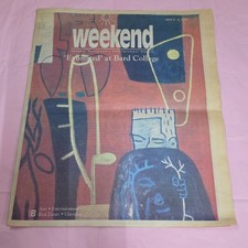 1994 Taconic Weekend Newspaper Bard College Art Cover Hudson Valley NY picture