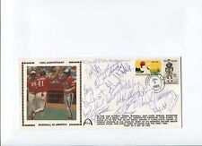  Will Clark Barry Larkin Mark McGwire 1984 Olympic Baseball Team Signed FDC JSA picture