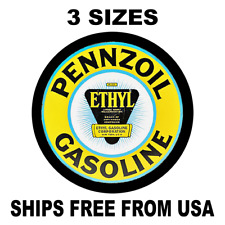 Vintage Replica PENNZOIL Sticker Sign Motor Oil -Vintage 1960's Racing Decal picture