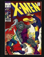 X-Men #53 FN 1st Barry Smith Comic Work Blastaar Origin Beast Concludes picture
