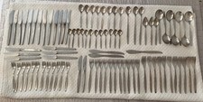 WMF CROMARGAN LAUREL STAINLESS STEEL FLATWARE SET 91 PIECES GERMANY  picture