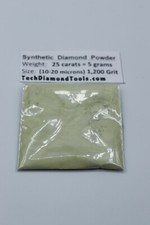 Diamond Micron Powder 1.200 Grit Mesh (12-20 Micron), Weight - 25 Carat - 5 Gram picture