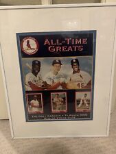 Stan Musial, Bob Gibson, and Lou Brock signed picture picture