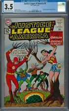 Justice League of America #9 CGC 3.5 Origin of the JLA DC Comic Book Graded picture