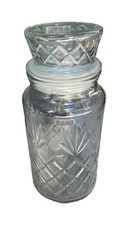 π₯ Vintage 1983 Planters Mr Peanut Glass Jar Anchor Hocking Starburst USA π₯ picture