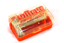 Vintage Gillette Super Speed One Piece Razor In Case picture