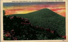 1940s CRESCENT ROCK, SHENANDOAH NATIONAL PARK, VIRGINIA LINEN POSTCARD 20-21 picture