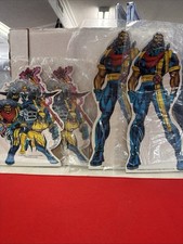 1993 Marvel X-Men Comic Images Cardboard Standees Bishop Wolverine Lot of 4 picture