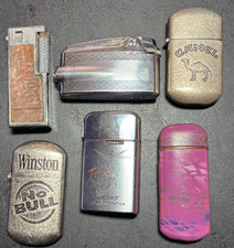 Vintage Lighter Lot of 6 AS IS: Mt Fuji Roller, Ronson Varaflame, Camel, Winston picture
