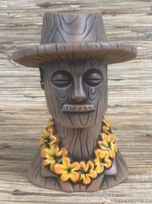 Don The Beachcomber Tiki Mug Wooden Caricature DTB 7