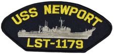 USS NEWPORT LST-1179 SHIP PATCH - GREAT COLOR - Veteran Owned Business picture