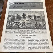 1975 New Haven CT Revolution Bicentennial Commission News Battle of Lexington picture