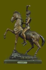 Huge Sale ” Remington’s fourth bronze depicts a War Chief Bronze Sculpture Decor picture